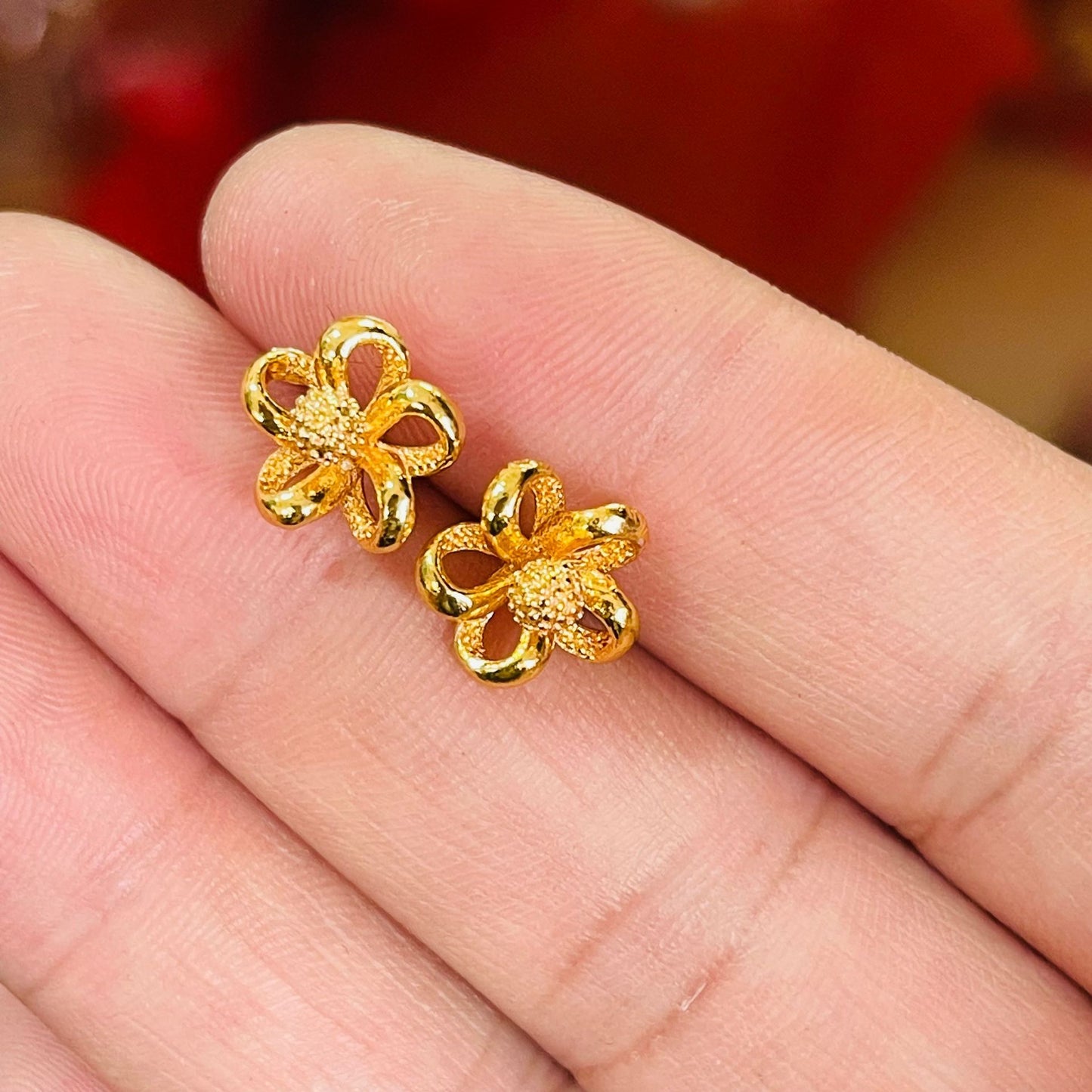 Women's Gold Small Ear Bar Simulation European Coin Earrings