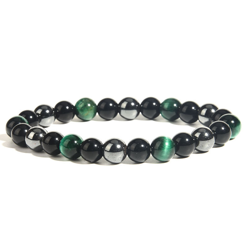 Men's Tigereye Haematite Imitation Obsidian Ornament Bracelets