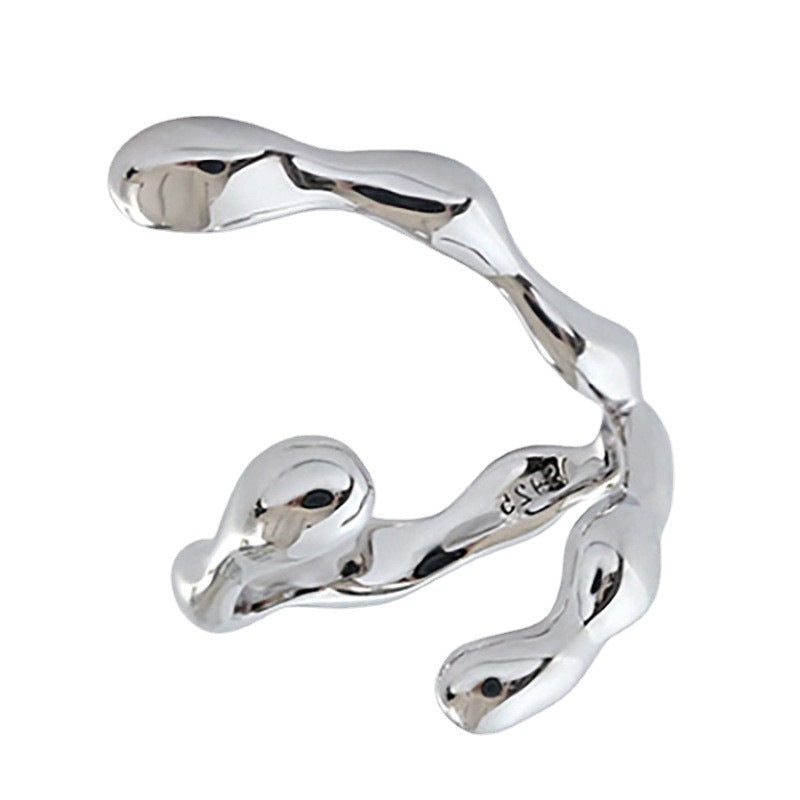 Women's Shaped Retro Stylish Water Drop Texture Rings