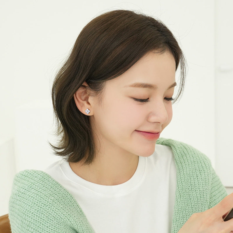 Kind Of White Fungus Bone Nail Earrings