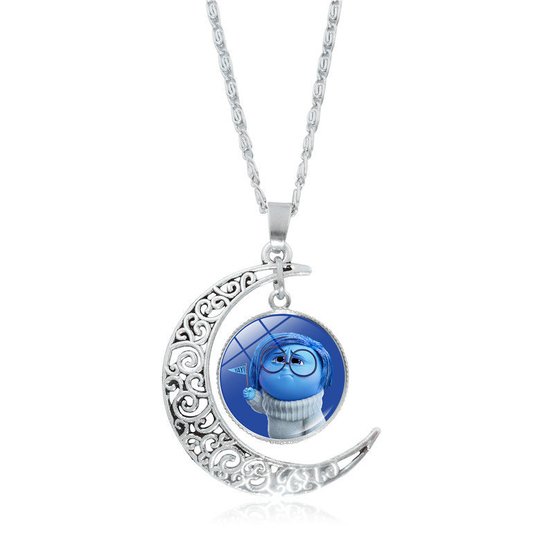 Brain Secret Team Time Gem Cabochon Necklaces