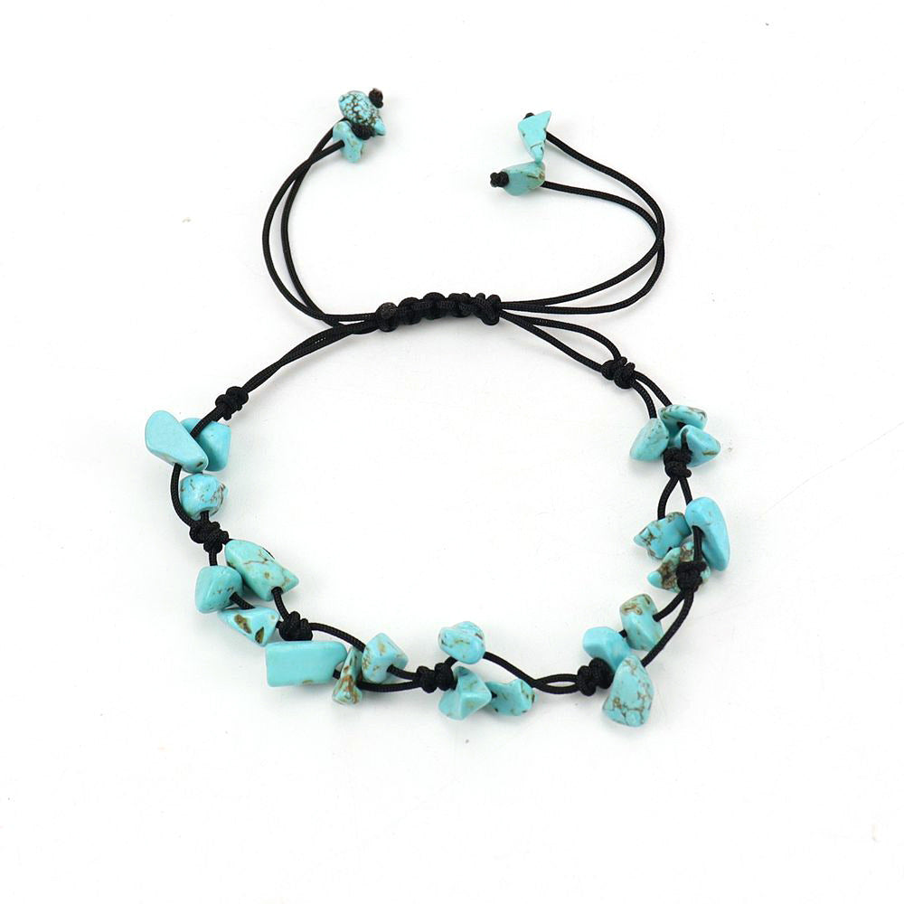 Live Vintage Hand-woven Natural Crystal Agate Bracelets