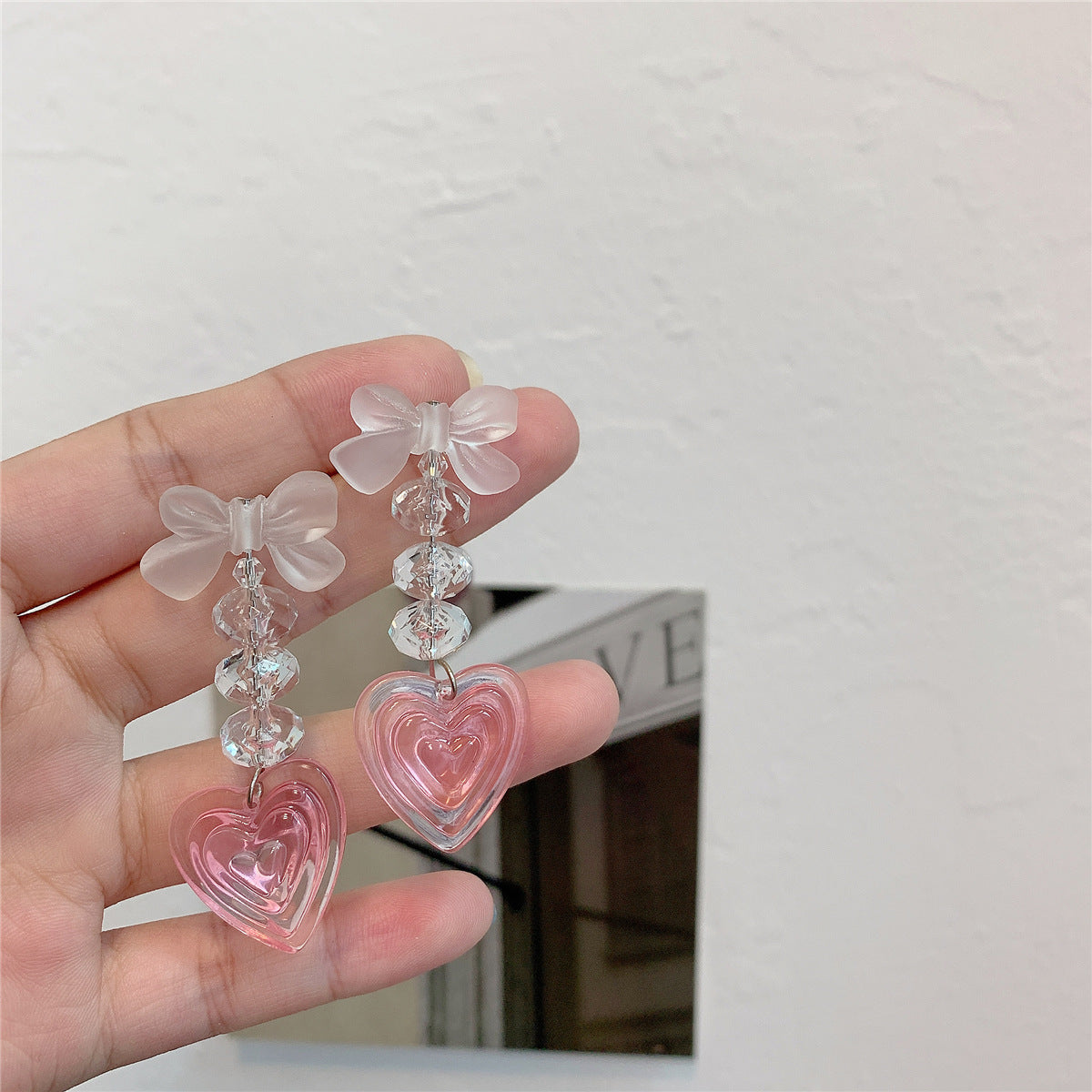 Style Long Fringed Pearl Sier Needle Earrings