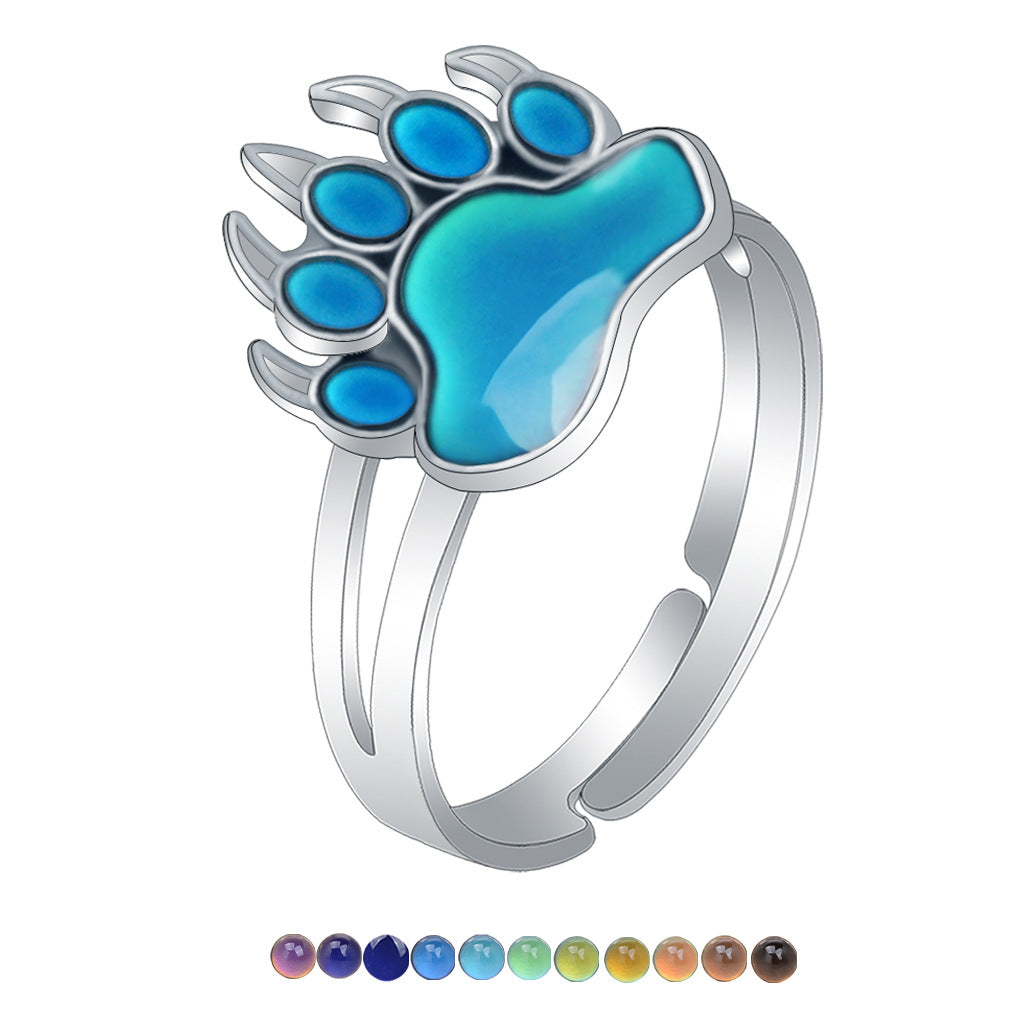 Fashion Personality Boys Polar Bear Mood Rings