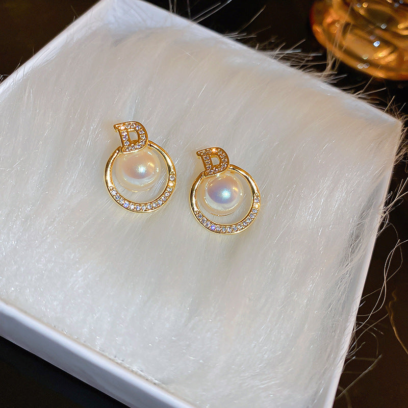 Luxury Mermaid Pearl Fashion High Sense Earrings