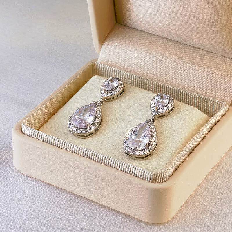 Women's Water Drop Ear Trendy Design High-grade Earrings