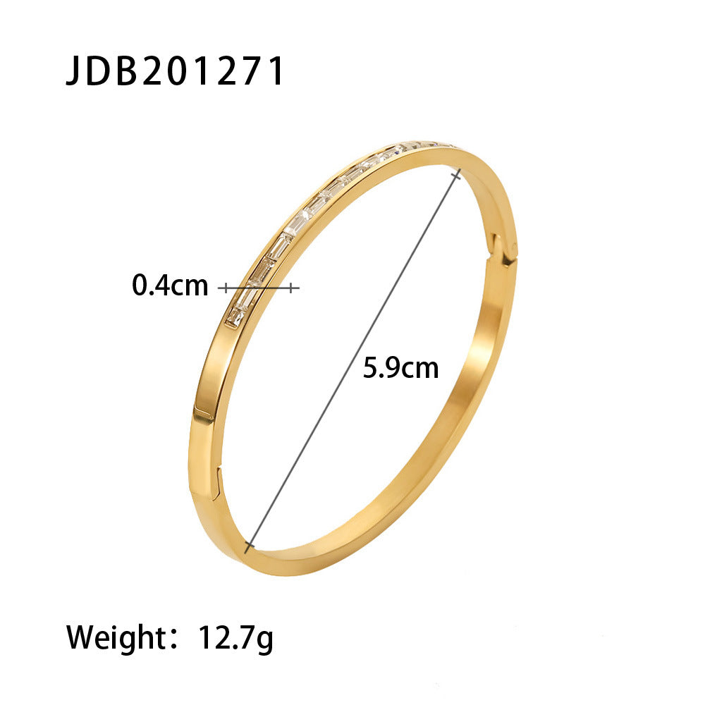 Women's Stainless Steel Zircon Fashion Vintage Titanium Bracelets