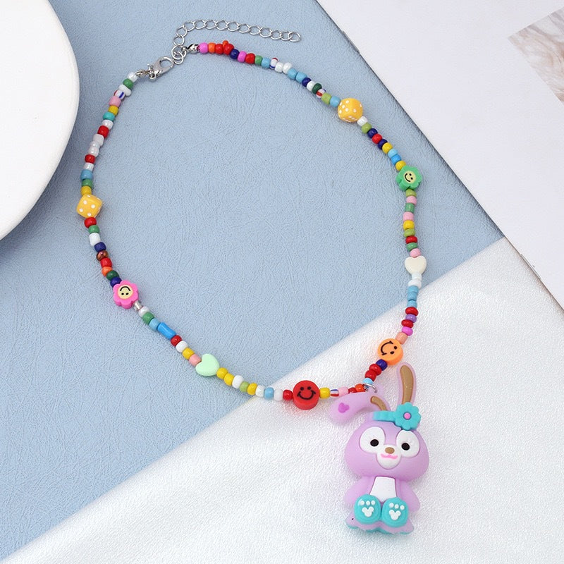Hip Hop Dice Smiley Face Clavicle Chain Necklaces