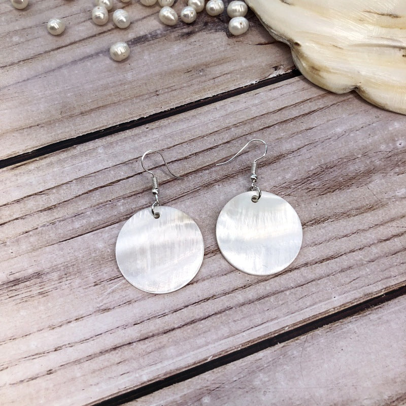 Natural Simple Shell Fashion Grandeur Personality Earrings