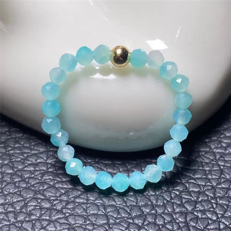 Tourmaline Turquoise Garnet Small Particle Fashion Rings