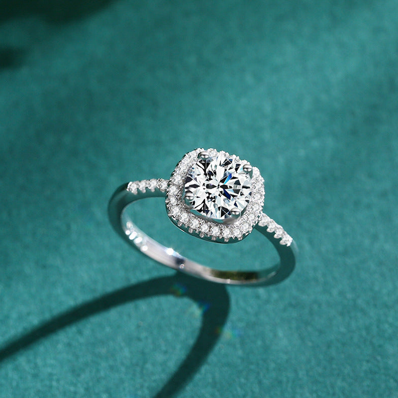 Sier Artificial Diamond Female Design Fashion Rings