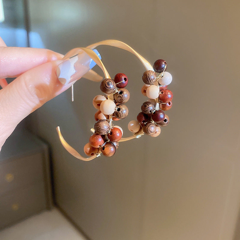 Women's Needle Shaped Metal Eardrop Design Fashion Earrings