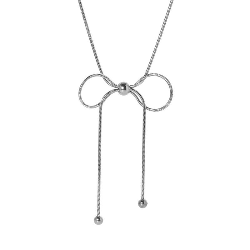 Gold Titanium Steel Clavicle Chain Advanced Necklaces