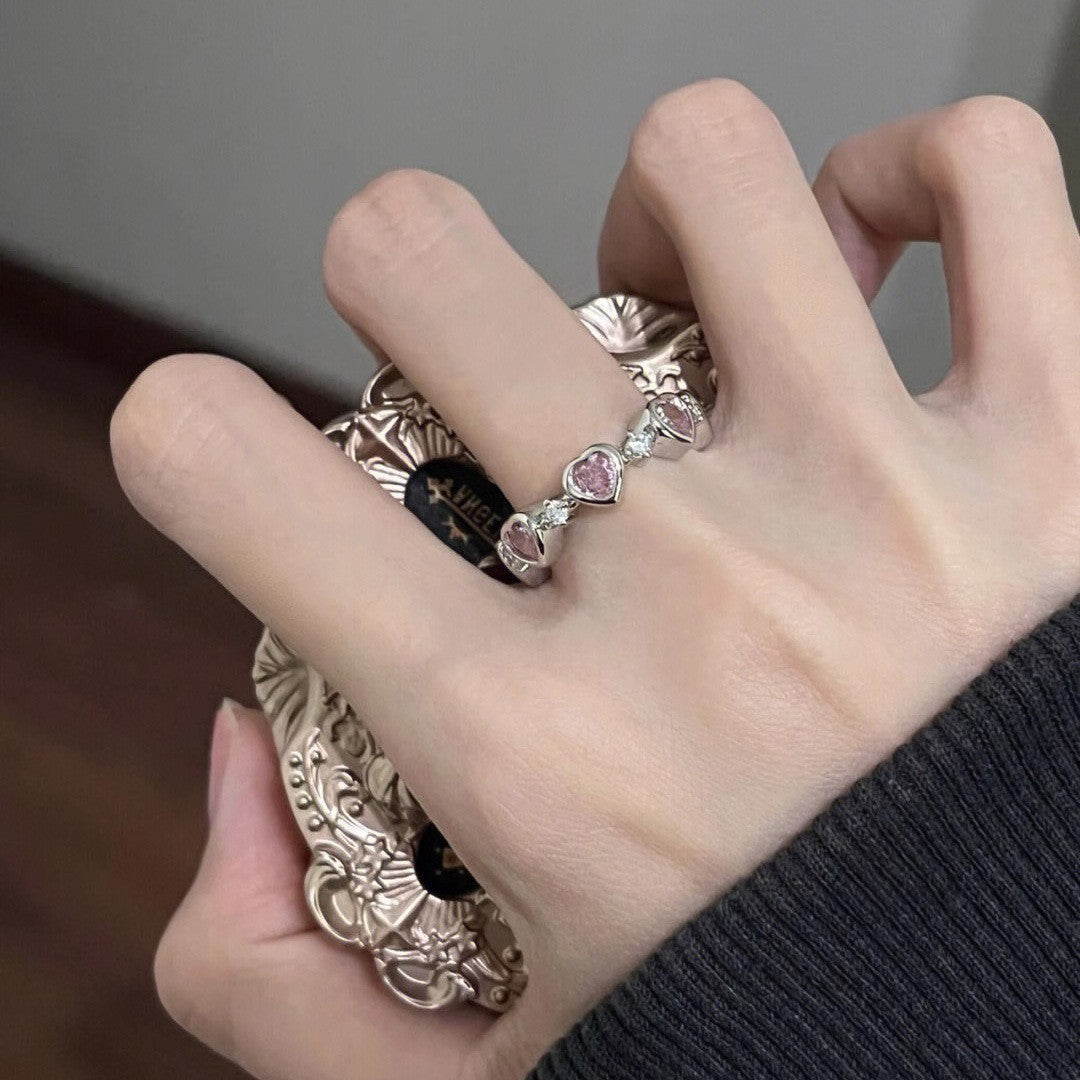Female Simple Open Light Luxury Minority Rings
