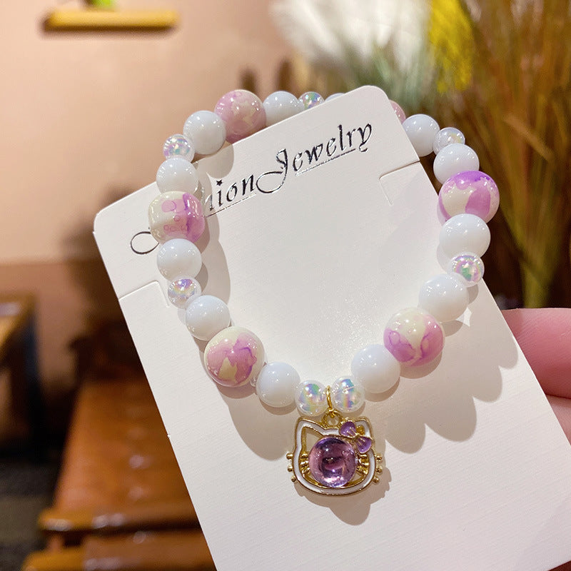 Women's High-grade Gourd Beaded Light Luxury Korean Style Girlfriends Bracelets