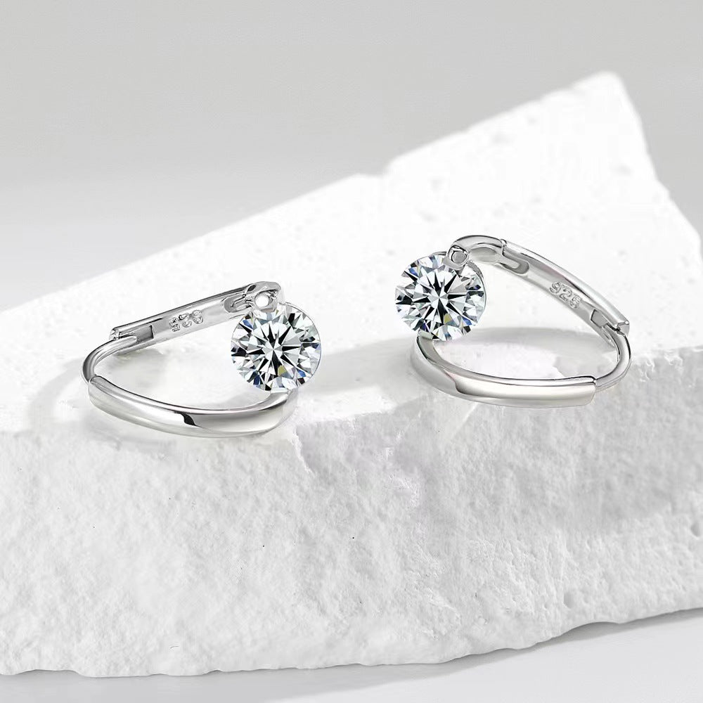 Women's Style Ear Clip Elegant Irregular High-grade Earrings