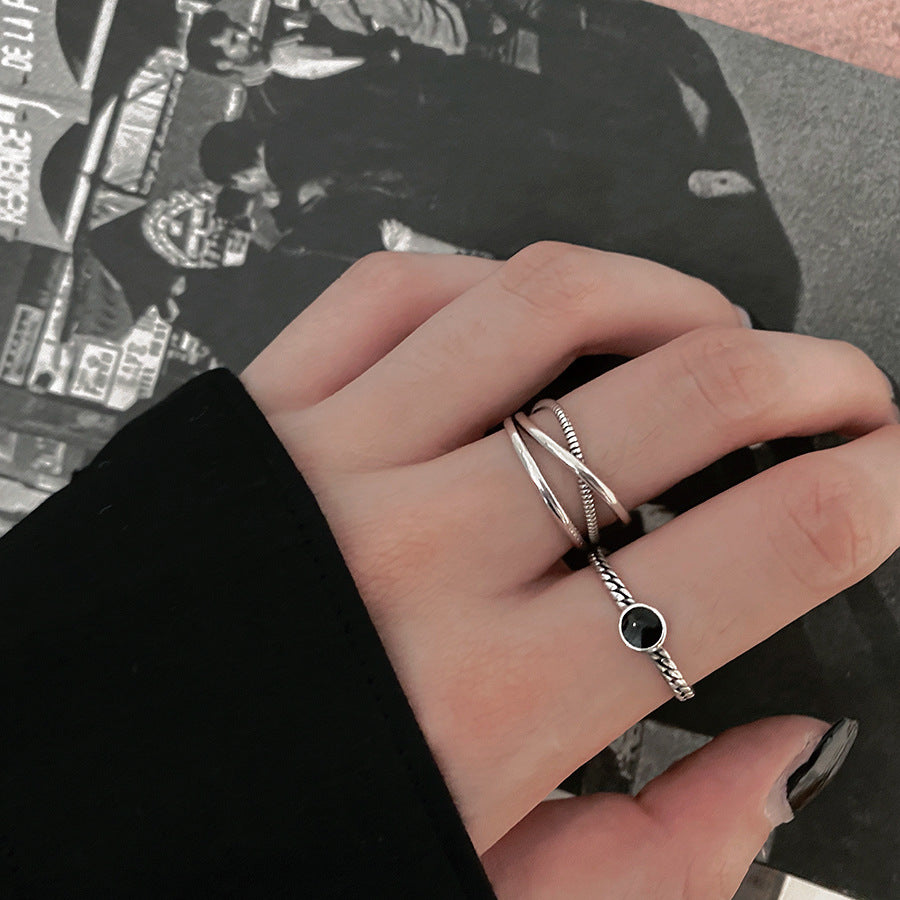 Index Finger Female Fashion Simple Korean Style Retro Rings