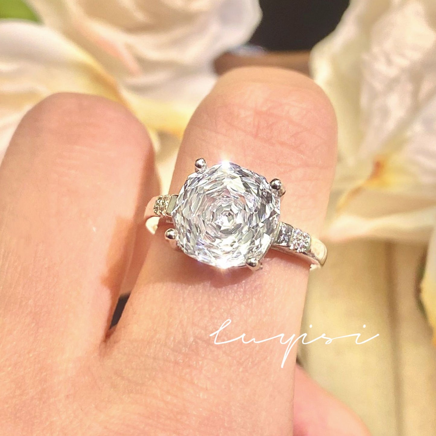 Cut Purple Diamond High Carbon Gorgeous Rings