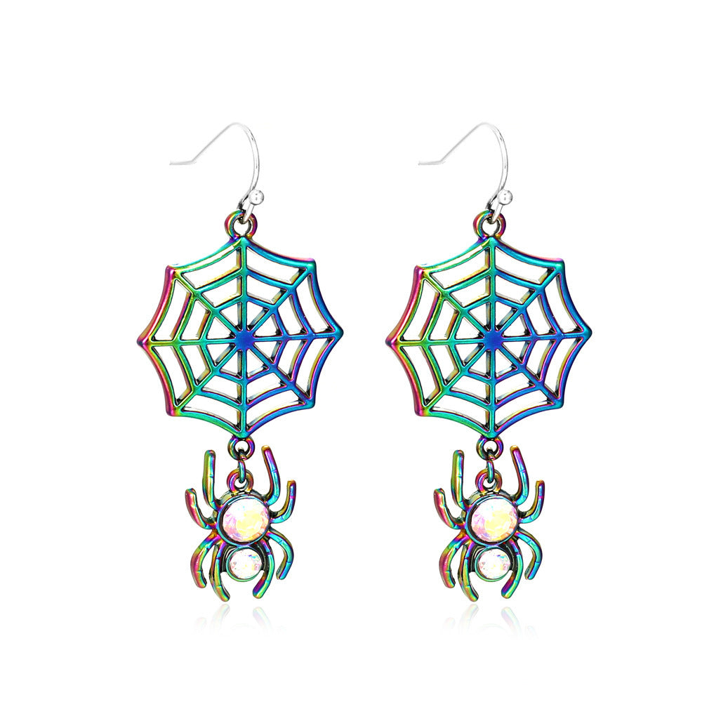Alloy Funny Fun Ghost Pumpkin Spider Earrings