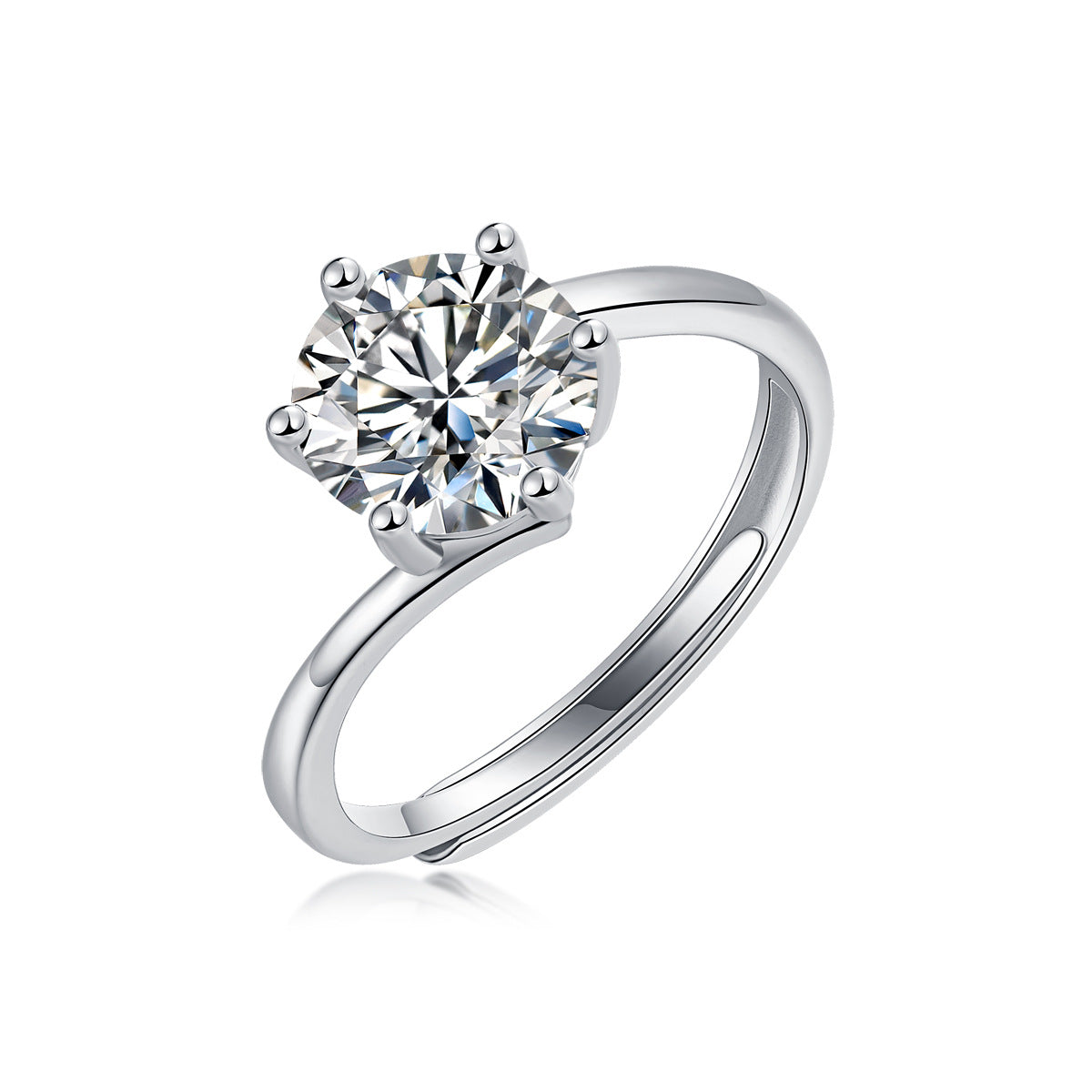 Women's Creative Trend Open Mouth Sier Holder Rings