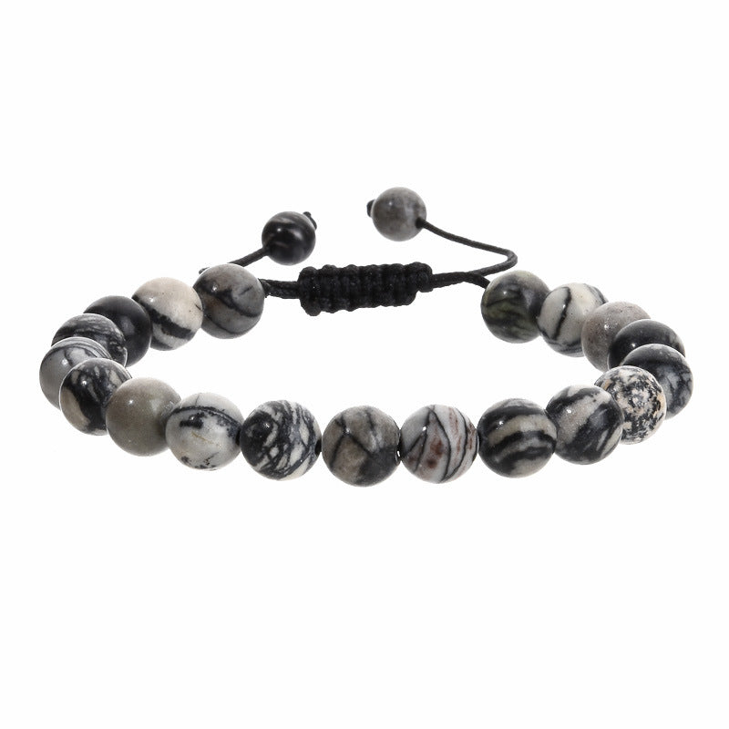 Ornament Hand-woven Amethyst Woven Geometric Agate Bracelets