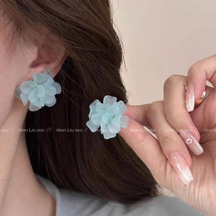 Pin Fairy Summer Fresh Three-dimensional Flower Earrings