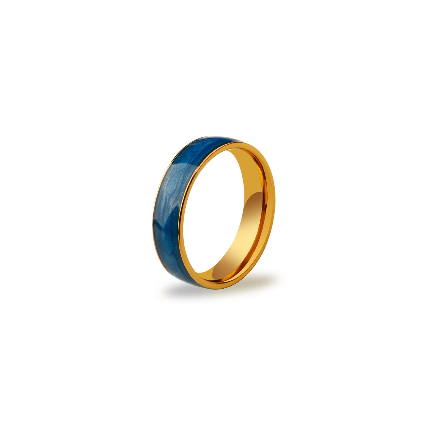 Style Cloud Painted Drop Oil Titanium Steel Female Rings