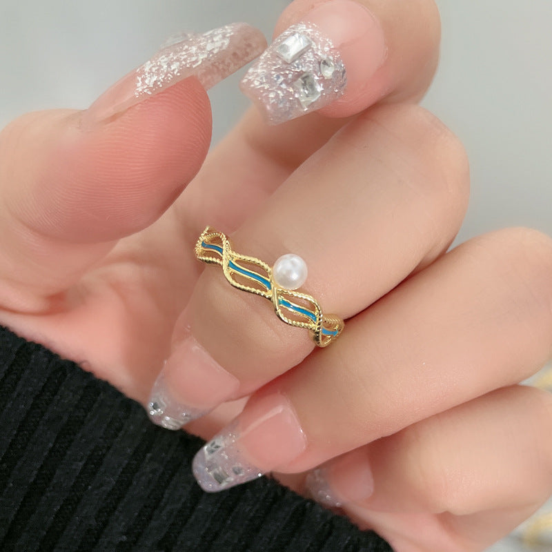 Flower Fashion Personalized Opening Adjustable Index Finger Rings