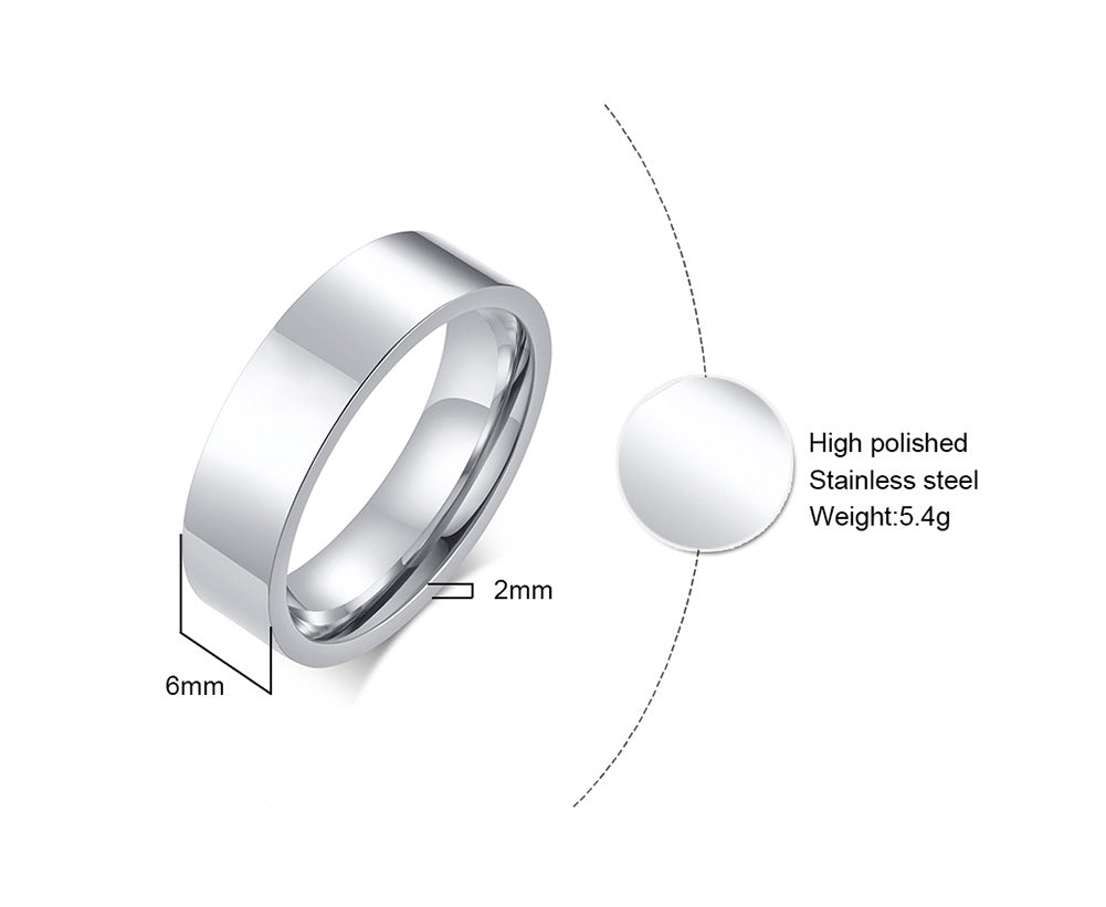Women's Simple Wide Face Fashion Tail Gold Rings