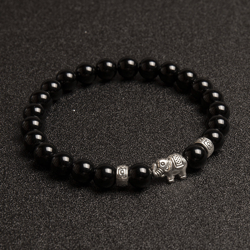 Natural Stone Beaded Cute Fashion Elephant Bracelets