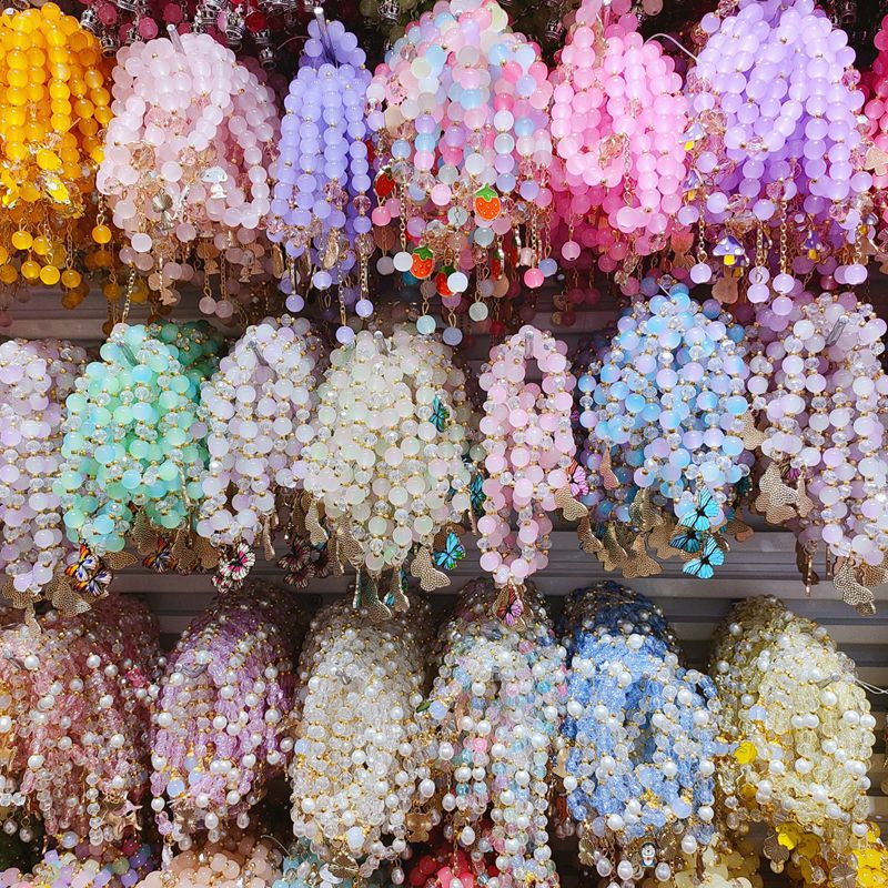 Style Colorful Crystal Multiple Cute Flowers Small Fresh Bracelets