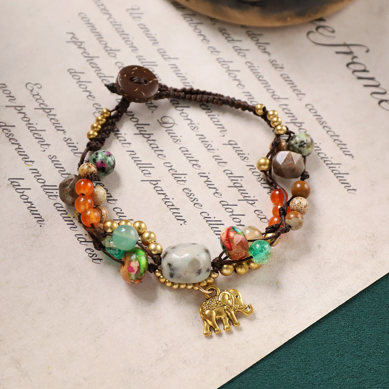 Women's Chinese Ethnic Style Woven Niche Retro Bracelets