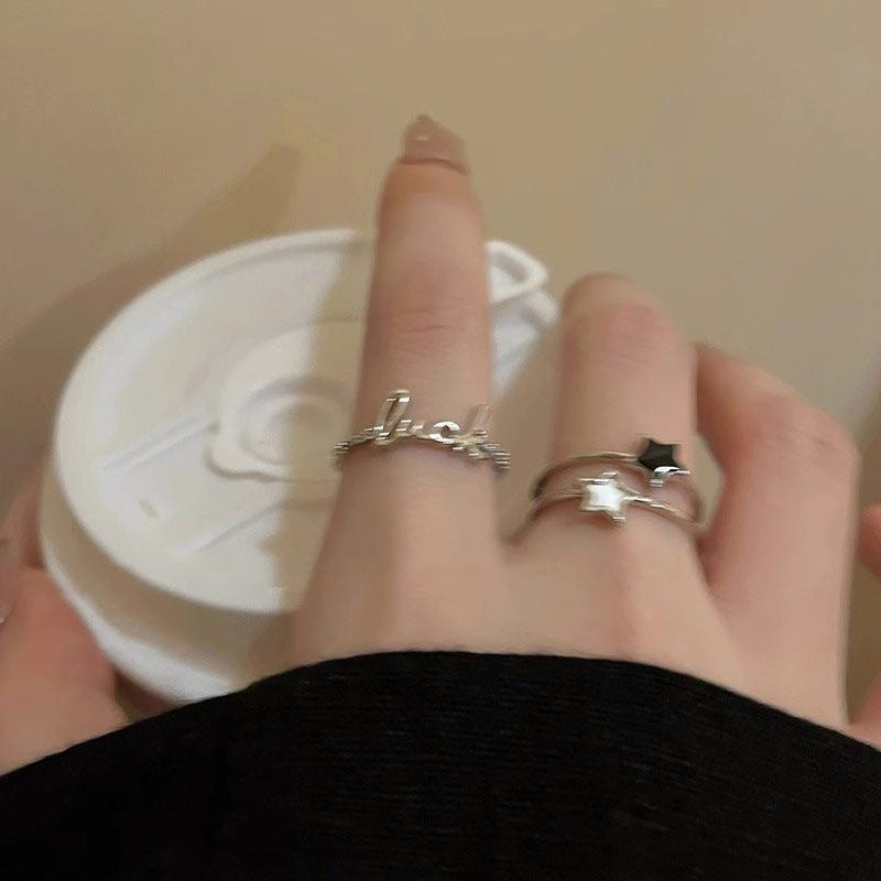 Simple Cold Style Design Fashion Personalized Rings