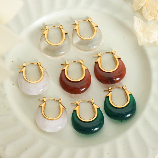 Simple Retro Popular Ear Hoop Jewelry Special Interest Earrings