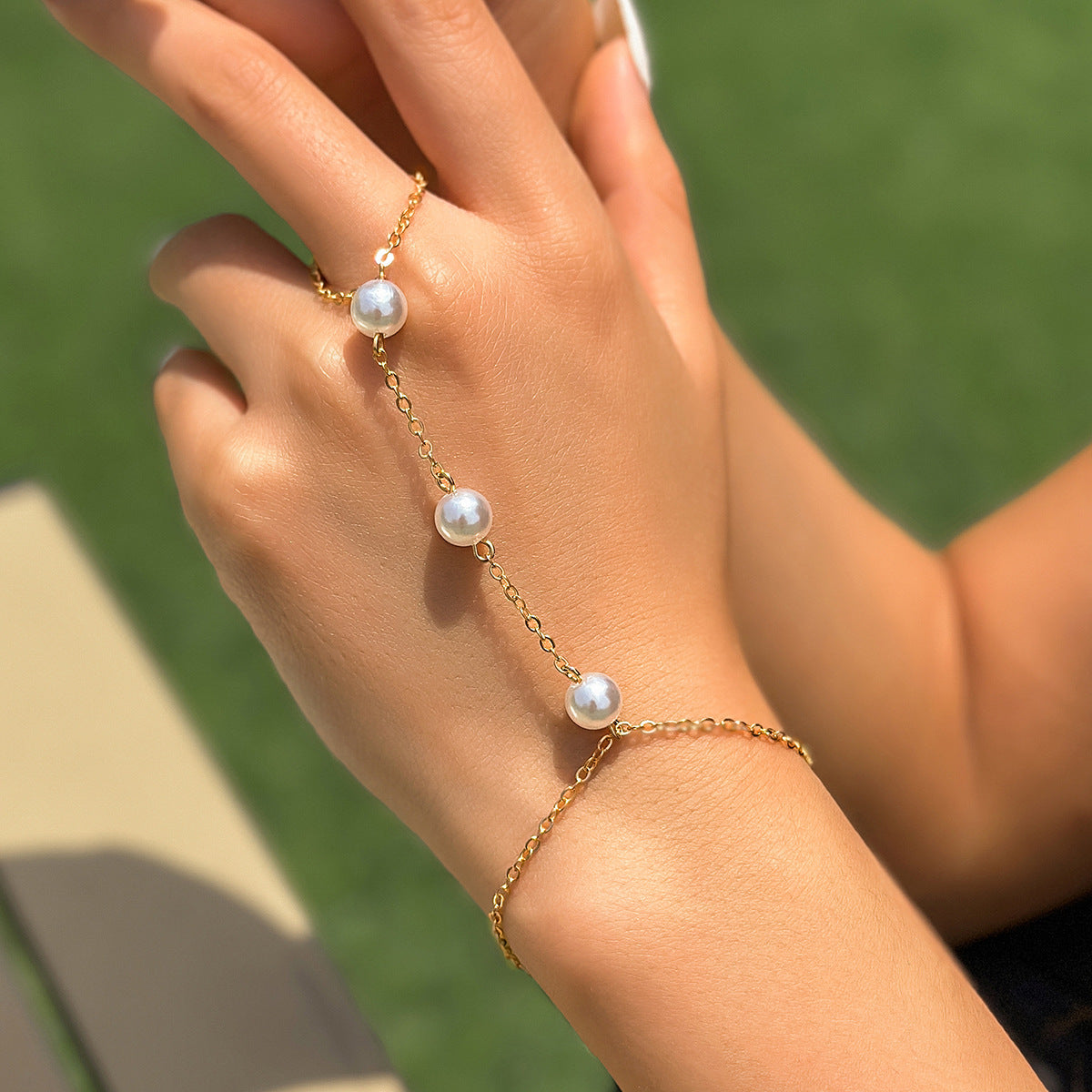 Ornament Ethnic Style Rhinestone Beach Chain Bracelets