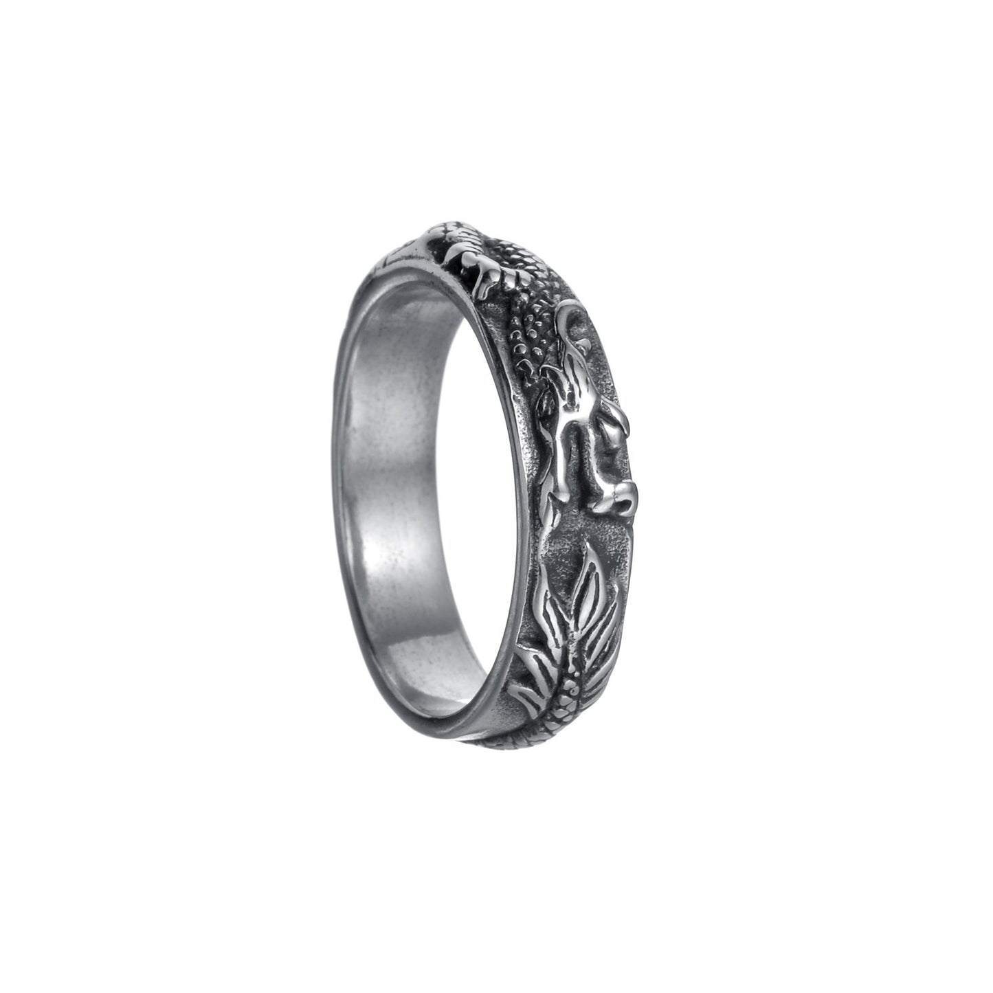Chinese Dragon Asian Cultural Characteristics Xi Rings