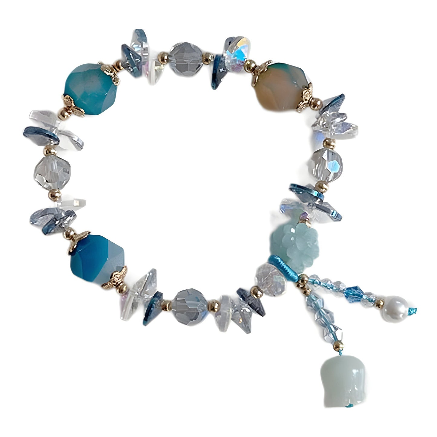 Female Amethyst Agate Tassel Super Flash Bracelets