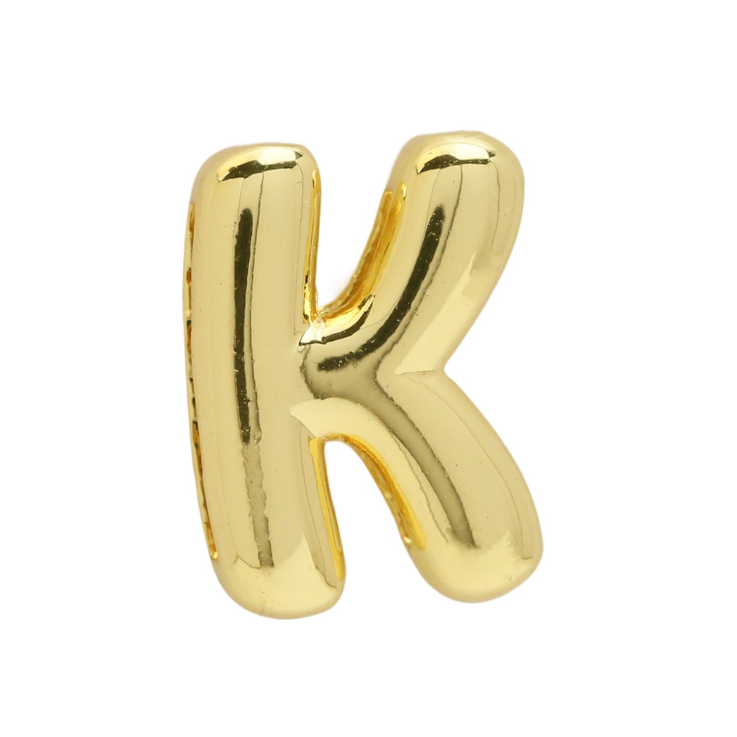 Golden Chubby Balloon Bubble Glossy Letter Bracelets