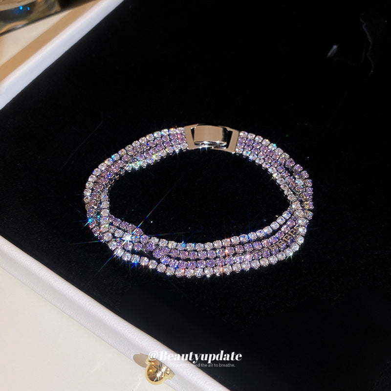 Women's Crystals Buckle Brace Lace Exquisite Fashion Bracelets