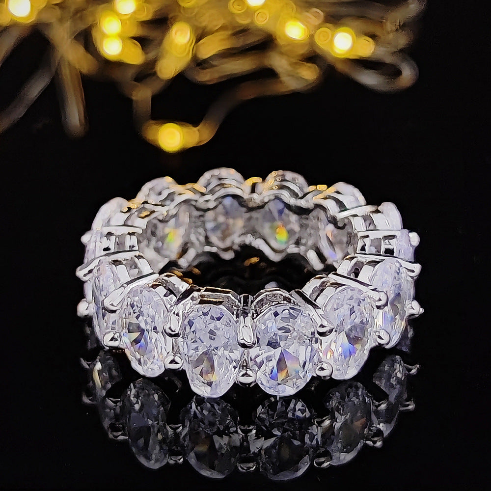 Full Diamond Simple Female Niche Advanced Rings