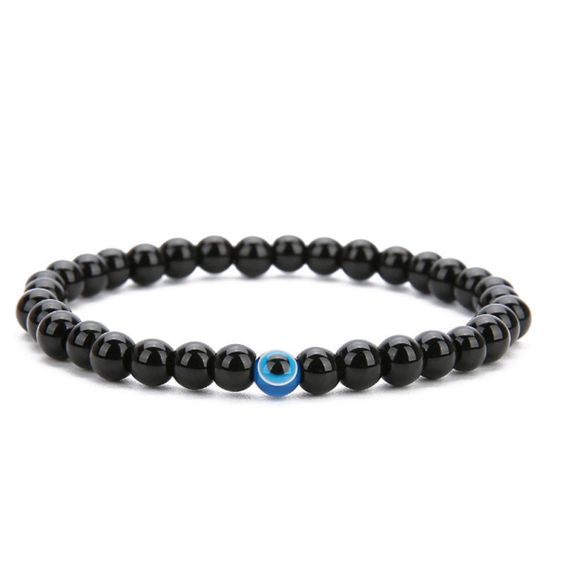 Men's Ornament Hematite Obsidian Matte Weave Vintage Bracelets