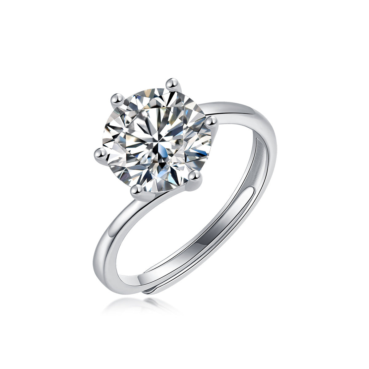Women's Creative Trend Open Mouth Sier Holder Rings