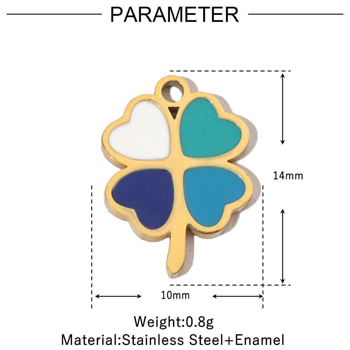 Flower Fish Colorful Oil Titanium Steel Female Angel Pendants