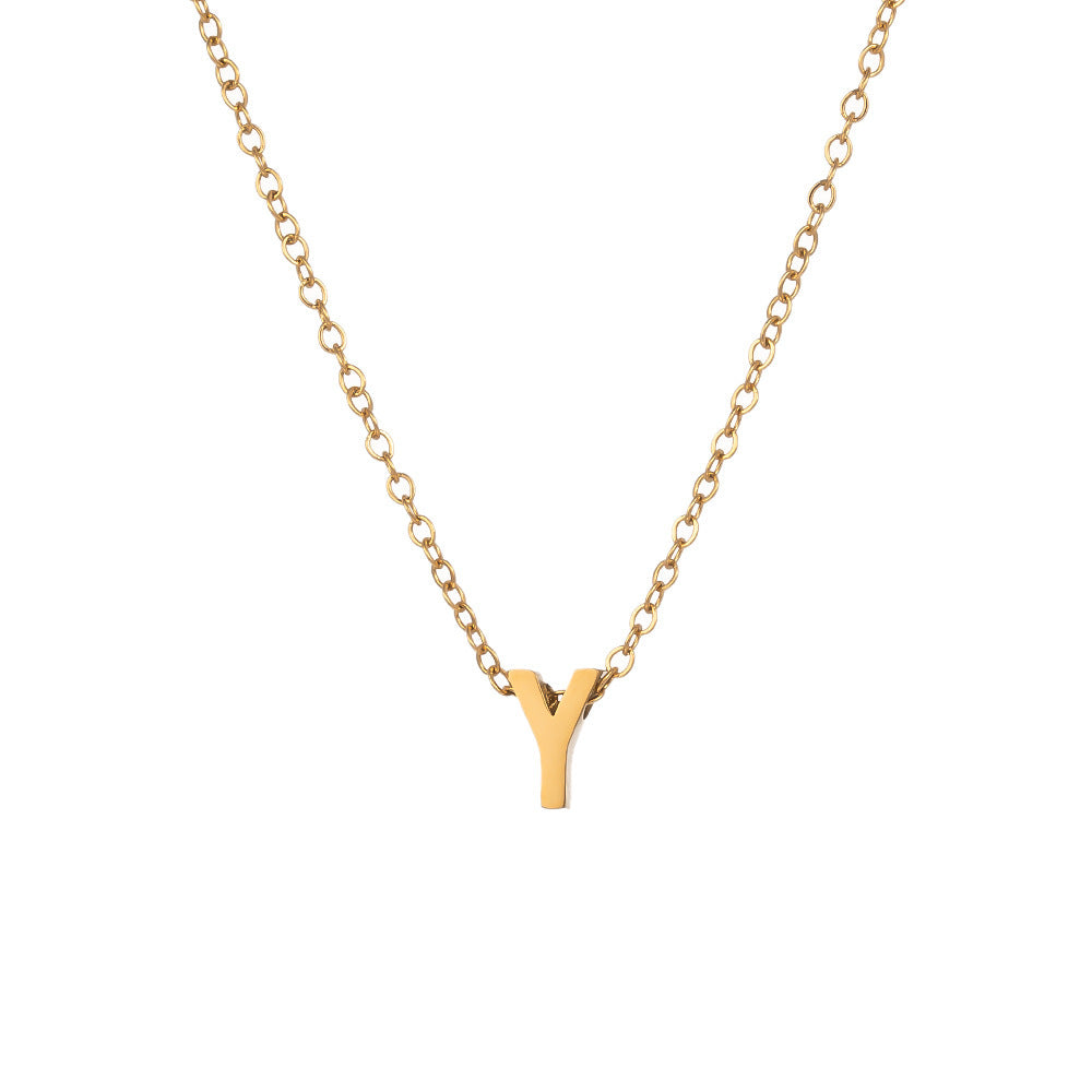 Fading English Letter Unisex Fashion Simple Necklaces