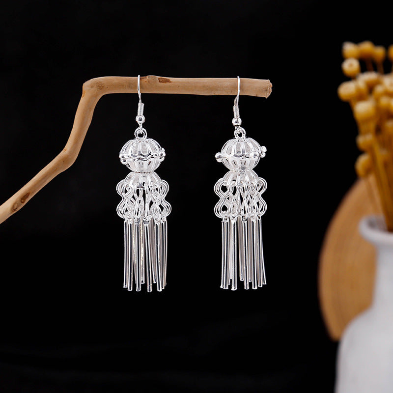 Sier Family Minority Ethnic Style Tourist Attractions Earrings