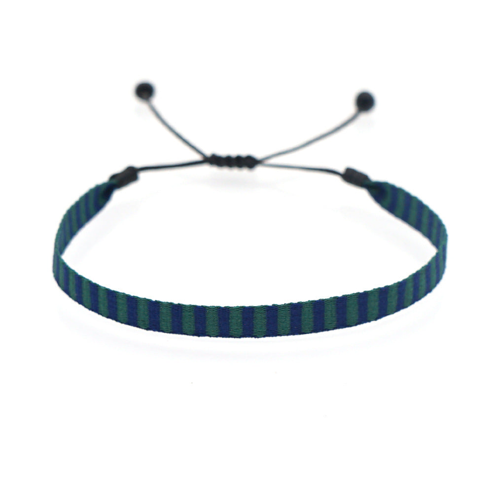 Women's South American Columbia Ethnic Style Webbing Bracelets