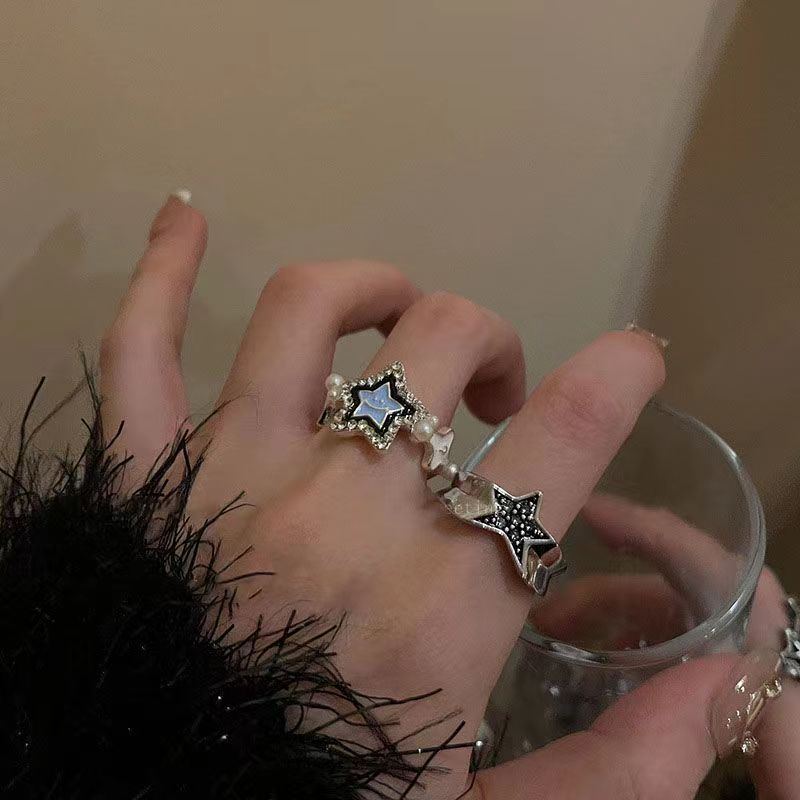 Retro Couple Index Finger Niche Design Rings