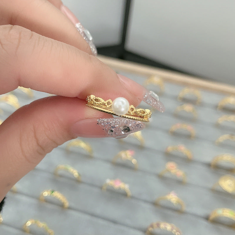 Flower Fashion Personalized Opening Adjustable Index Finger Rings