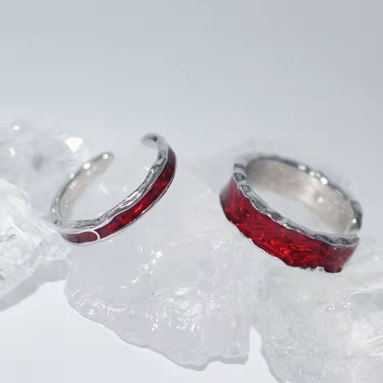 Women's & Men's Epoxy Open-end Personality Cold Style Advanced Rings