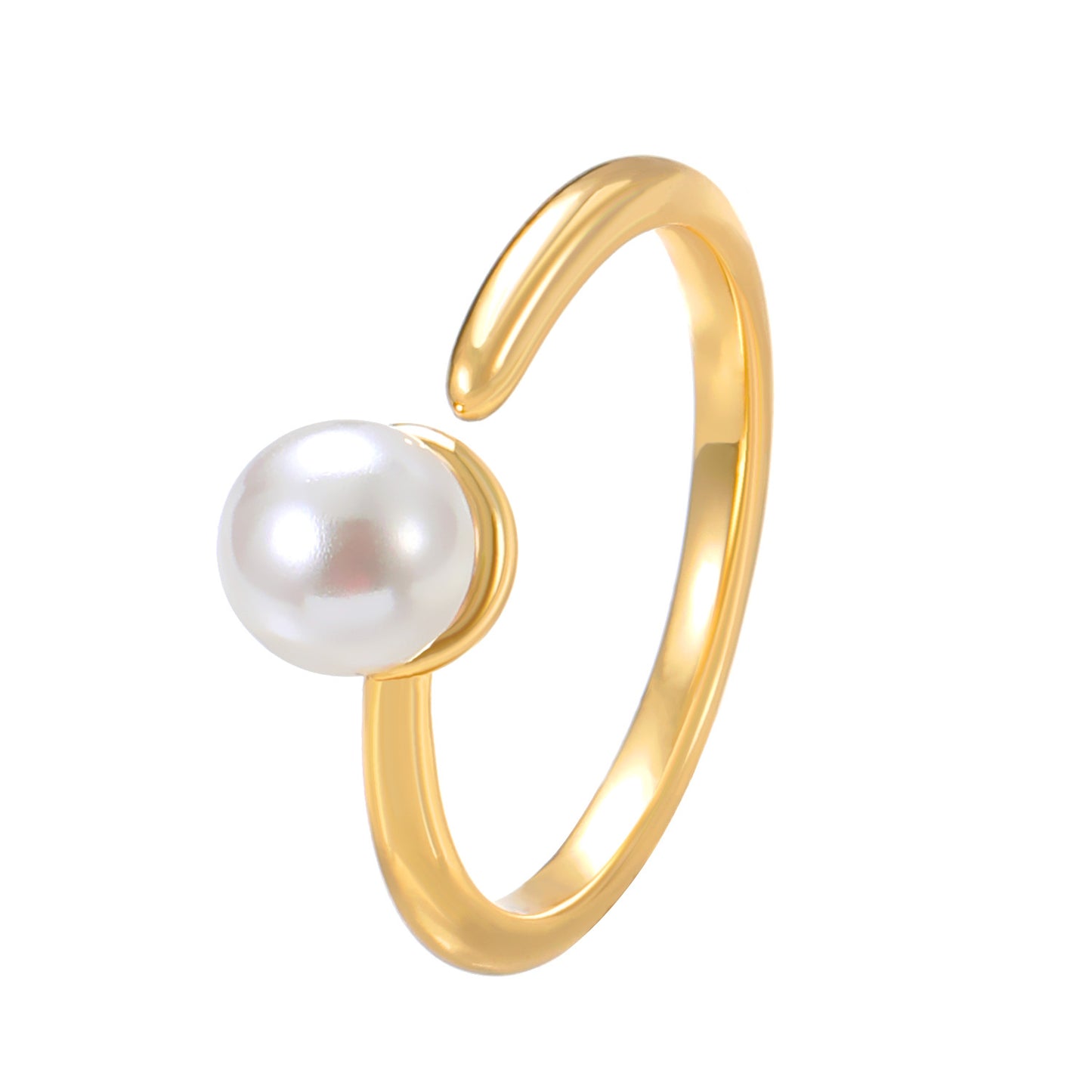 Butterfly Female Baroque Pearl Fritillary Open Design Mild Rings